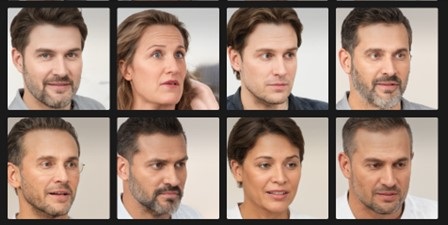 Can you spot the politician? You actually can't. The images are fake. The 