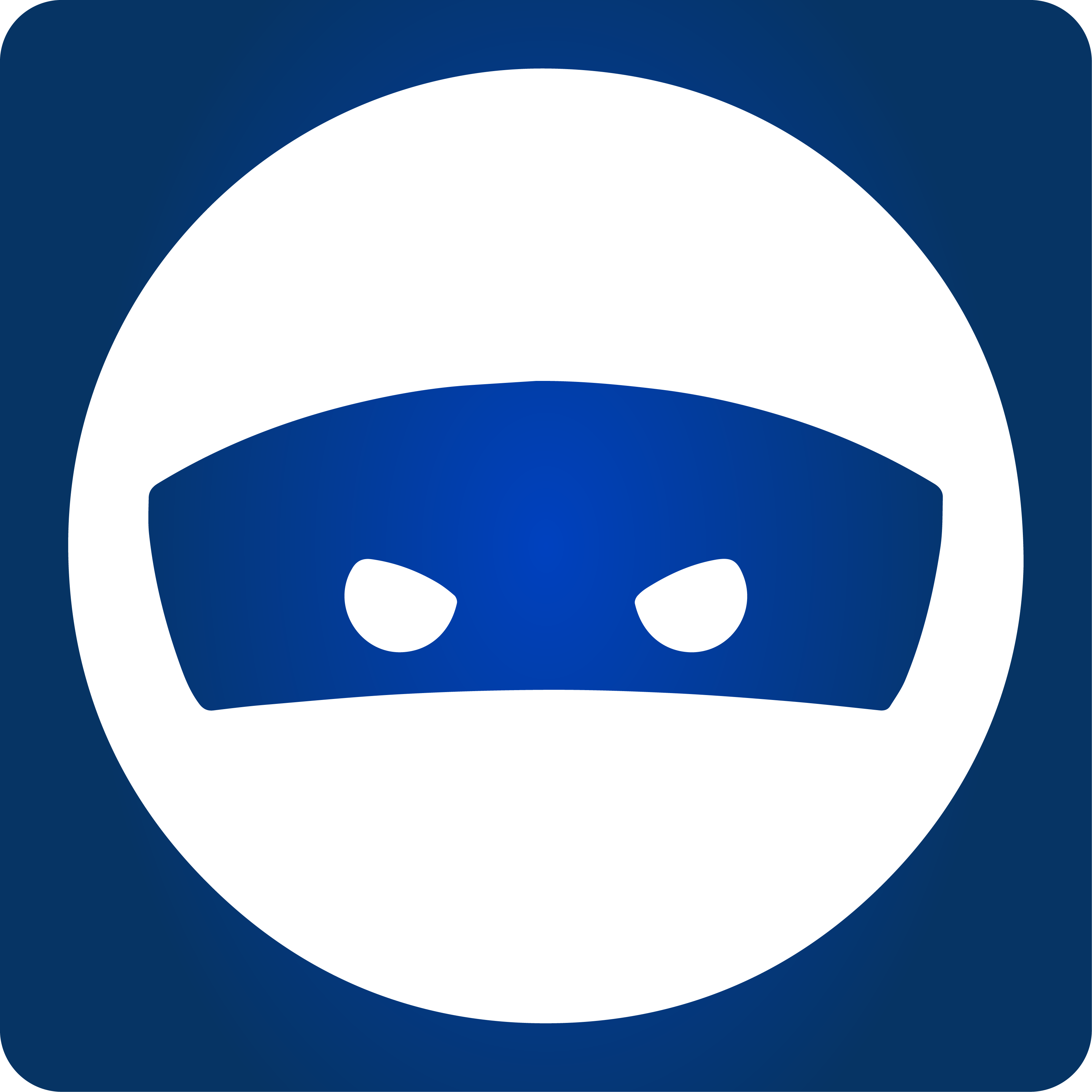 Ninja icon - shows a masked face with only eyes showing.